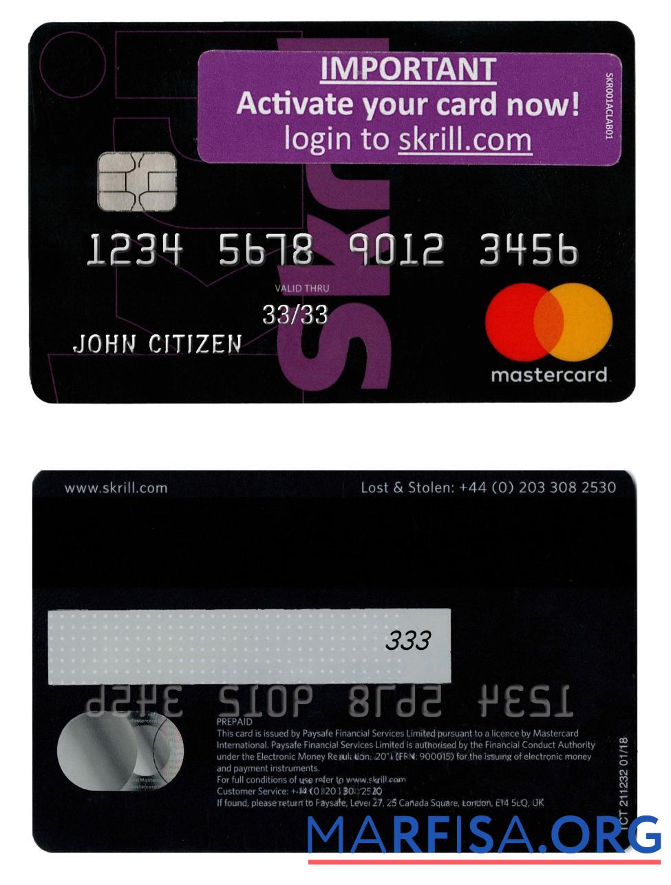 Blank Skrill Mastercard 2 real example